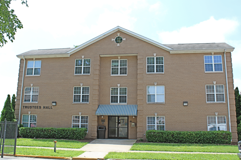 An external image of Trustee Hall.